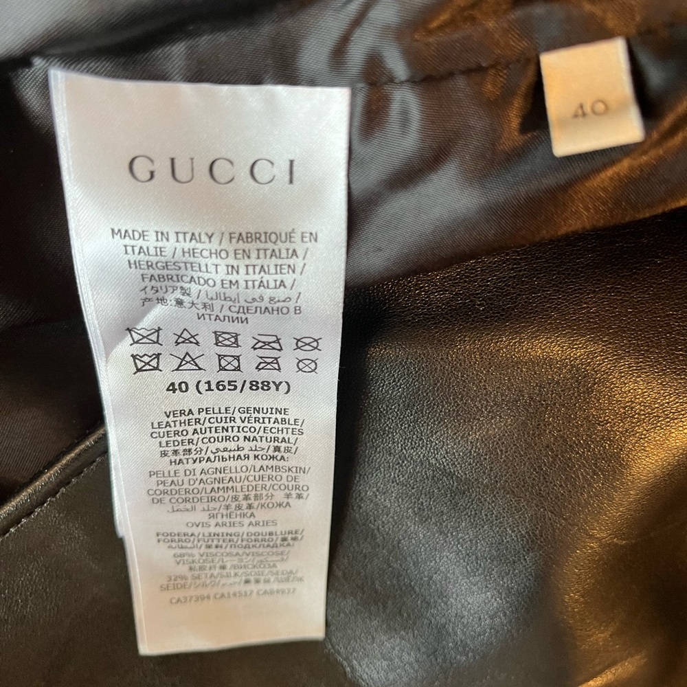 GUCCI Auth Leather Jacket - Picture 13 of 15